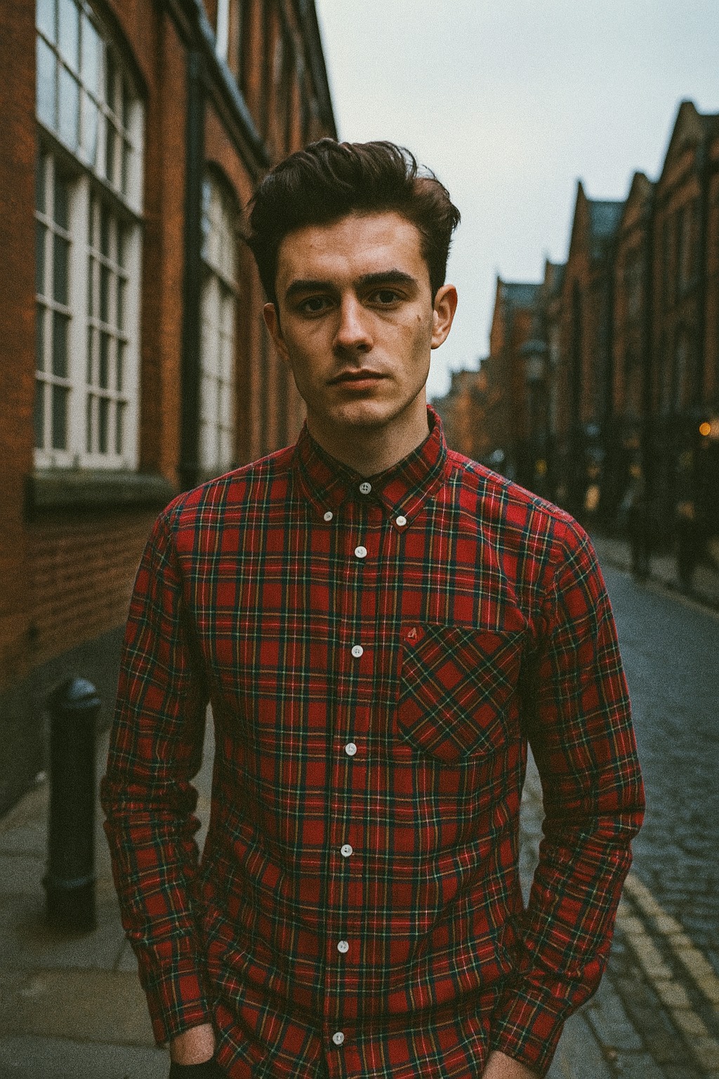 Neddy tartan shirt in red