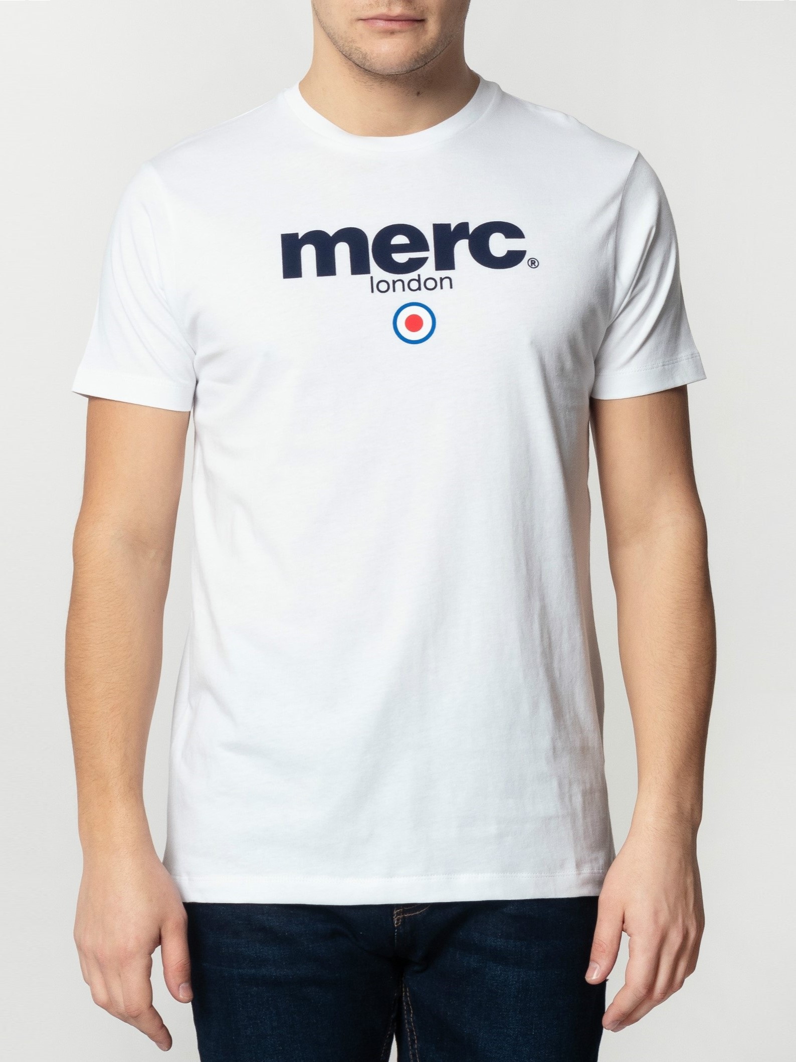 Мужская футболка с классическим логотипом Merc Brighton, white (белая), купить на официальном сайте