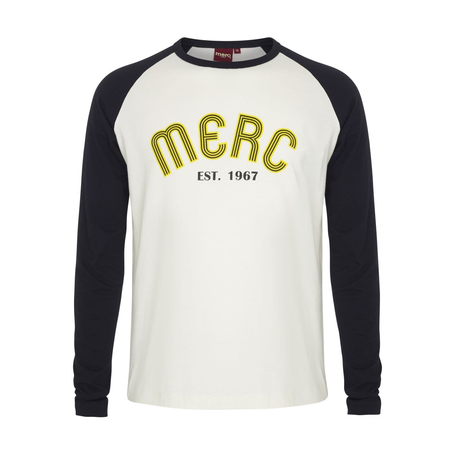 Мужская олдскульная футболка лонгслив Fairdene молочного цвета с длинным рукавом из хлопка - купить под заказ по АКЦИИ в интернет магазине MERC! Цена на сайте
