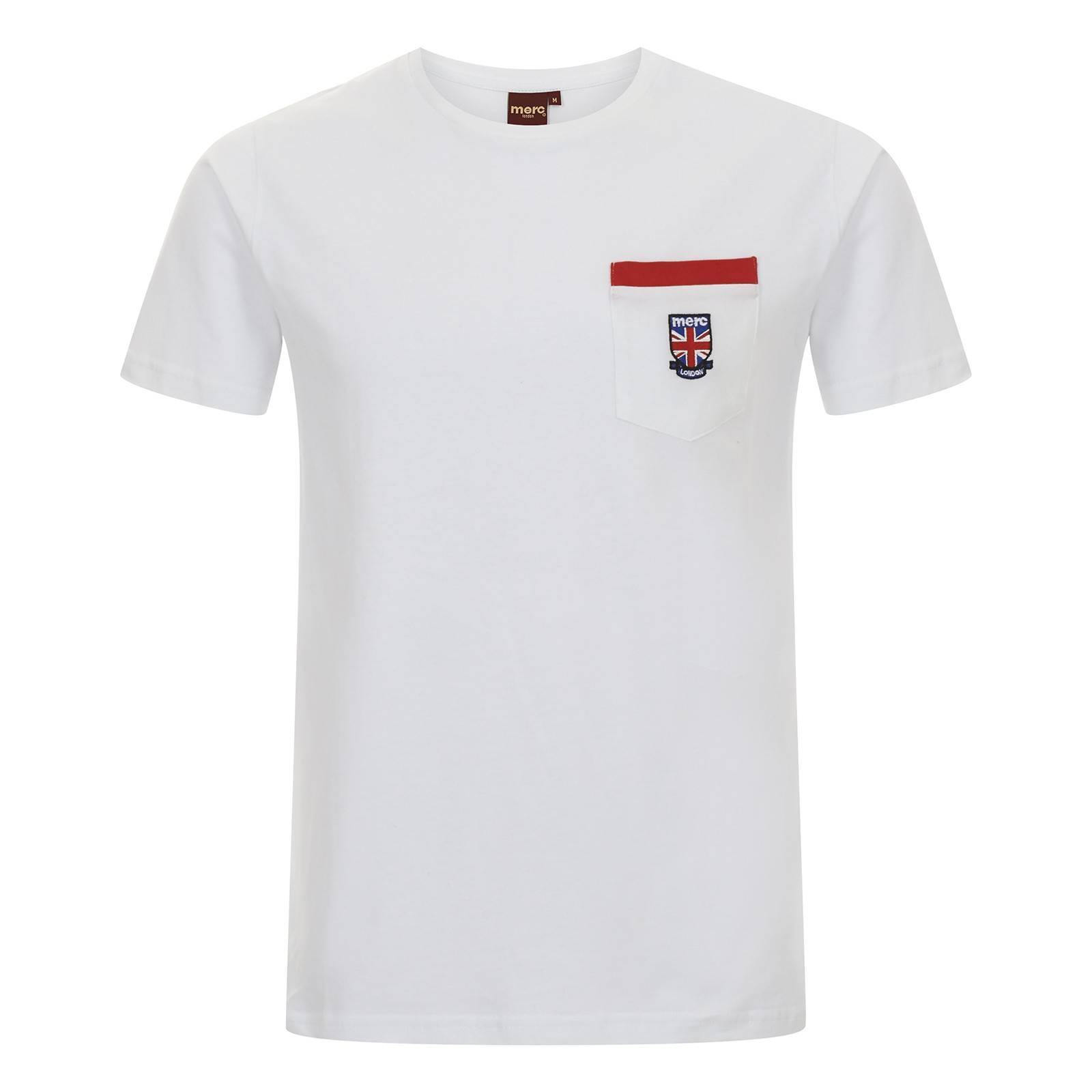 Однотонная мужская футболка с коротким рукавом Vincent, белая, бренда MERC, купить на официальном сайте со СКИДКОЙ!