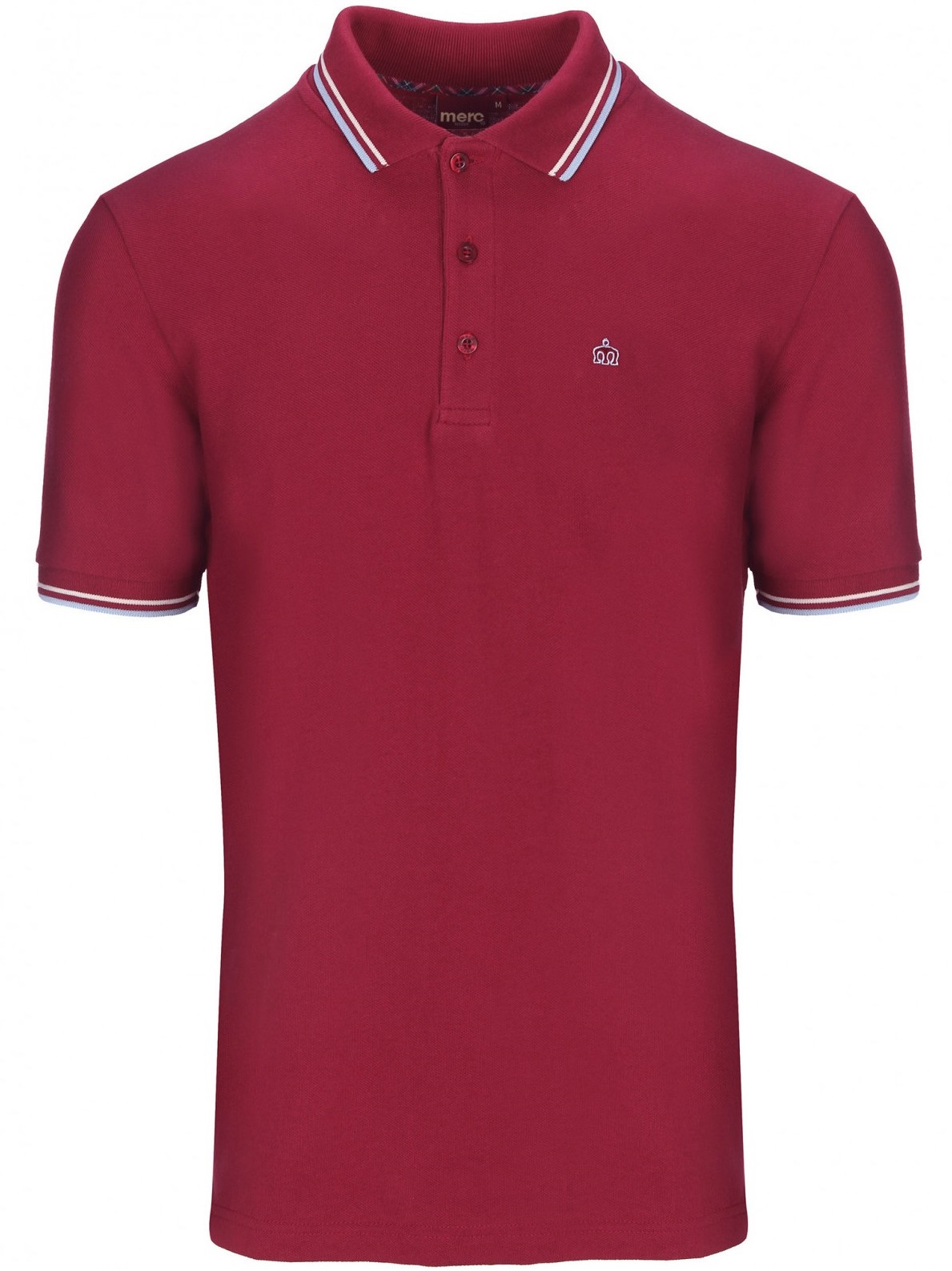Мужская Рубашка Поло Card с коротким рукавом, классическая, хлопковая (пике), бордовая (claret) — купить в фирменном интернет магазине Merc